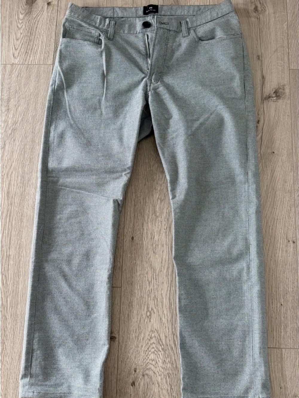 PS Paul Smith Light Gray Micro-Pattern Chinos